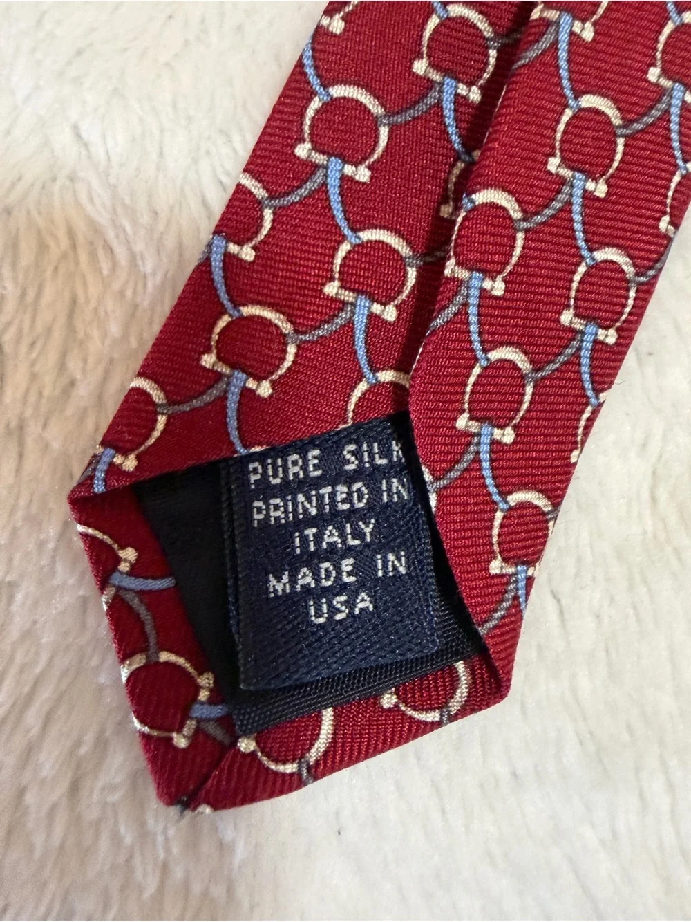 Brooks Brothers Red Geometric Silk Tie